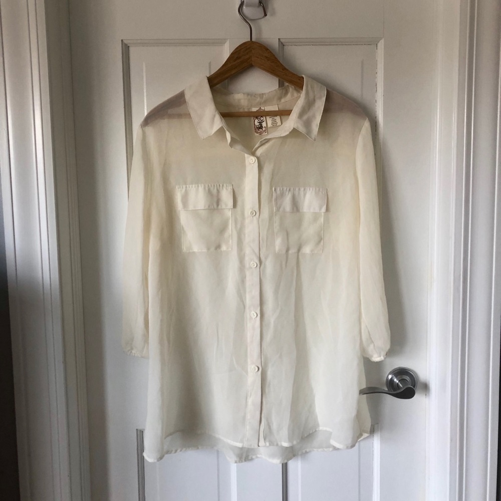Cream blouse